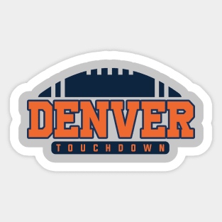 Denver Football Team Sticker